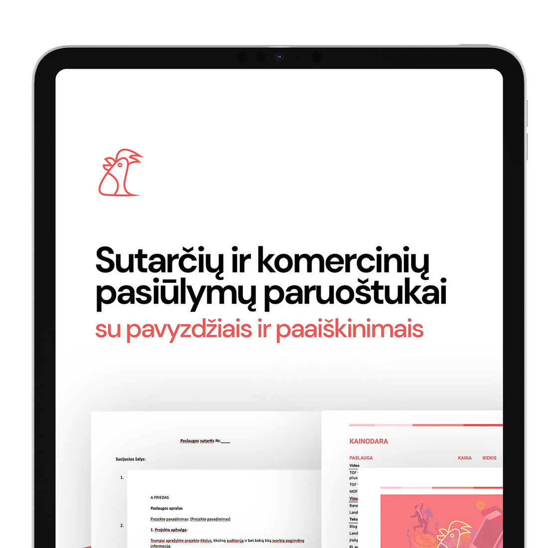 Sutarčių ir pasiūlymų paruoštukai 📄