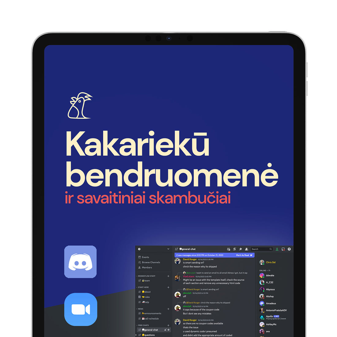 Discord grupė ir savaitiniai skambučiai 🎁