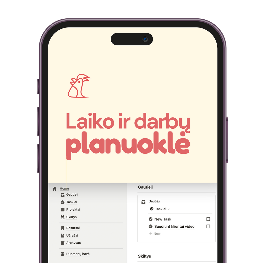 Darbų ir laiko planuoklė